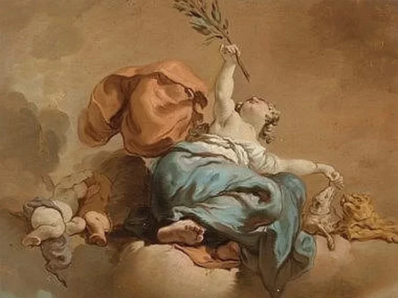 1764-Mauro Gandolfi - Un'allegoria della pace